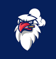 eagle smoking vector image