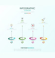 infographic template business concept with options vector image vector image