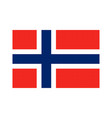 norway flag pixel art cartoon retro game style vector image