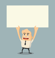 holding paper vector image vector image