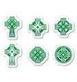 irish scottish celtic cross on white sign vector image vector image