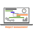project management vector image
