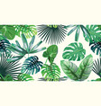4k green tropical seamless pattern vector image