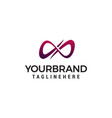 infinite logo design concept template vector image vector image