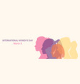 banner with international womens day3 vector image vector image