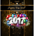 2017 happy new year background for your seasonal vector image