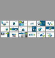 business presentation slides templates vector image