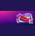 sold-out event concept banner header vector image vector image