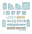 bath equipment set vector image