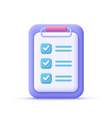 clipboard with checklist todo check list vector image vector image