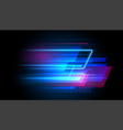 speed line motion background dynamic blue vector image