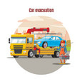 transport evacuation service template vector image