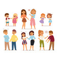 quarrel collection with arguing people vector image vector image