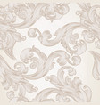 seamless wallpaper pattern with swirl florals vector image vector image