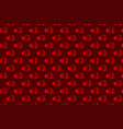 two red hearts on a background vector image vector image