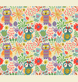 owls pattern vector image