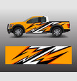 racing graphic background for truck pickup vector image vector image