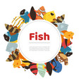 tropical fishes coral reef for aquarium cartoon vector image vector image