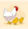 baby chickens concept vector image