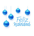 feliz navidad greeting card design vector image vector image