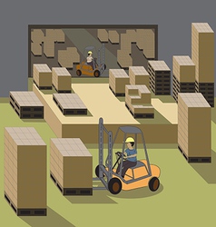 3d designer and cnc machine operator Royalty Free Vector