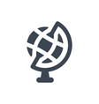 globe icon vector image vector image