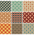 seamless ornament patterns vector image