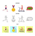 sport and winner logo vector image vector image