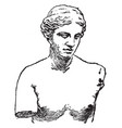 venus of melos vintage vector image vector image