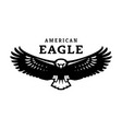 american eagle in flight logo symbol vector image vector image