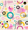retro seamless 1980s memphis pattern vector image
