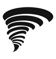 twister tornado icon simple style vector image