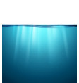 underwater ocean surface blue water background vector image