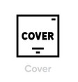 vinyl cover icon vector image vector image