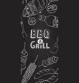 bbq grill poster vector image