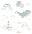 beautiful children seamless pattern contain vector image