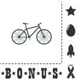 bicycle flat icon vector image