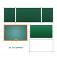 green educational board wooden frame educational vector image