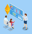 isometric ethereum is a decentralized open-source vector image