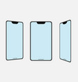 mobile phone frame smartphone template vector image