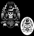 street fighting vector image vector image