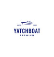 yacht ocean boat sailing isolated modern logo vector image vector image