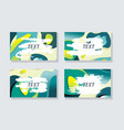 retro design templates for banners flyers vector image vector image