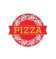 pizza-red-logo vector image