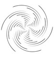 volute helix vortex design element icon spiral vector image vector image