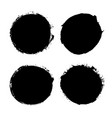 brush strokes set isolated white background vector image vector image