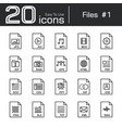 files icon set 1 vector image
