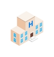 hospital building icon isometric 3d style vector image