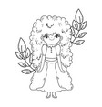 little girl in first communion celebration vector image vector image