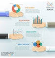 modern infographic option template vector image